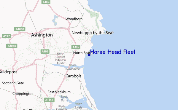 mappa di localizzazione di Horse Head Reef