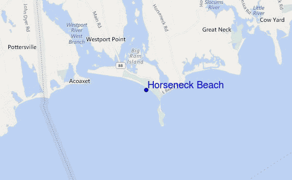 mappa di localizzazione di Horseneck Beach