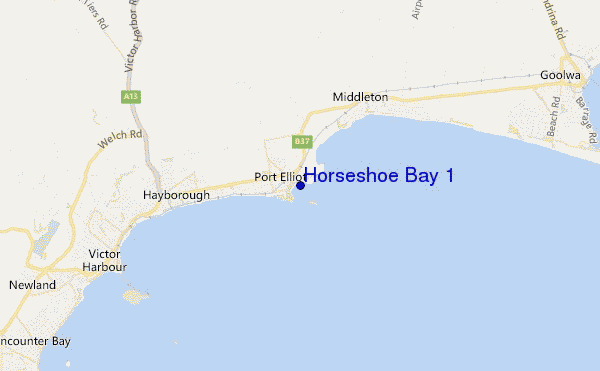 mappa di localizzazione di Horseshoe Bay 1