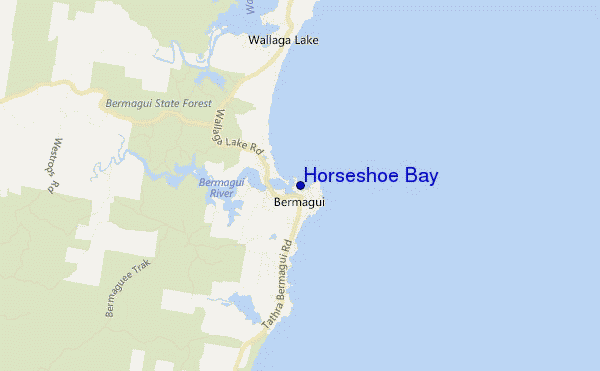 mappa di localizzazione di Horseshoe Bay