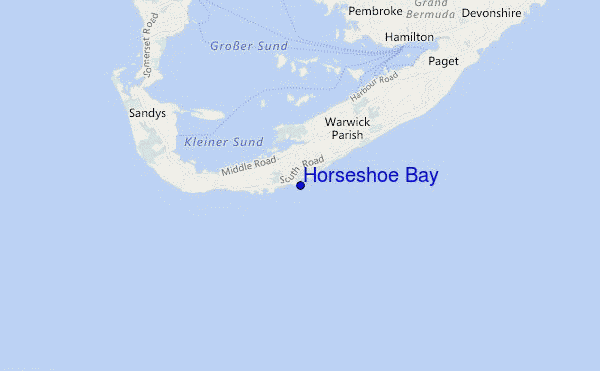mappa di localizzazione di Horseshoe Bay