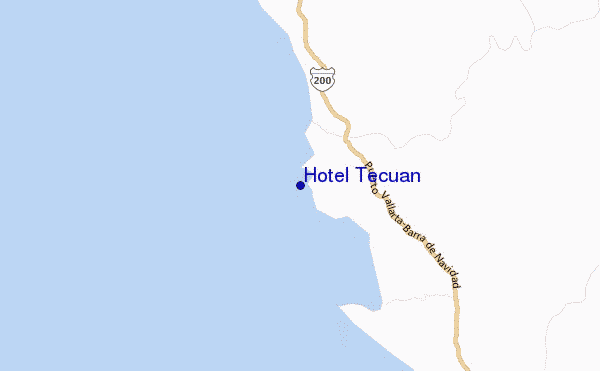 mappa di localizzazione di Hotel Tecuan