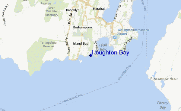mappa di localizzazione di Houghton Bay