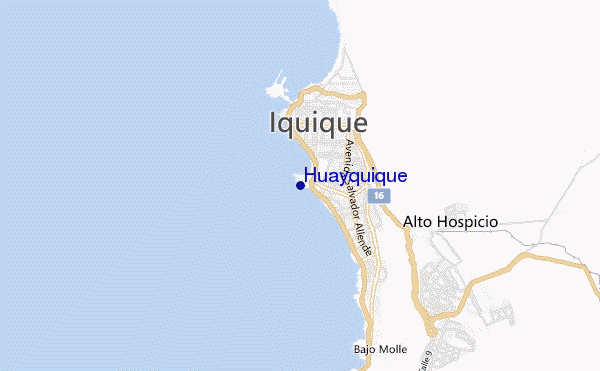 mappa di localizzazione di Huayquique