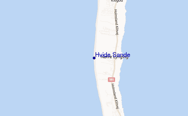 mappa di localizzazione di Hvide Sande