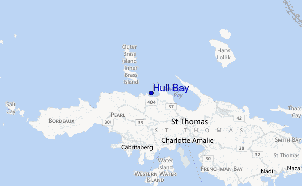 mappa di localizzazione di Hull Bay