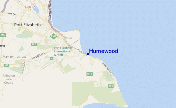 mappa di localizzazione di Humewood