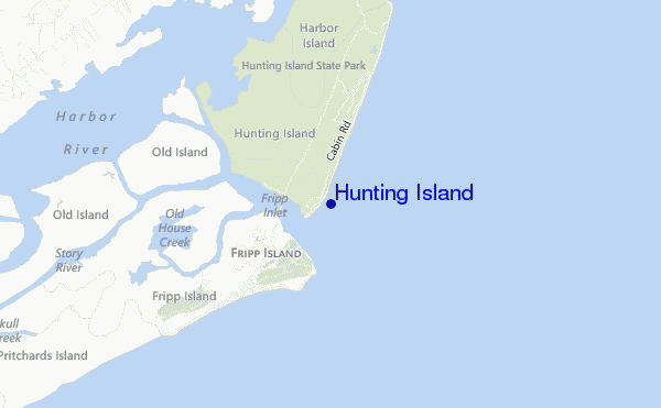 mappa di localizzazione di Hunting Island