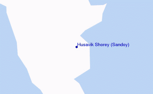 mappa di localizzazione di Húsavik Shorey (Sandoy)