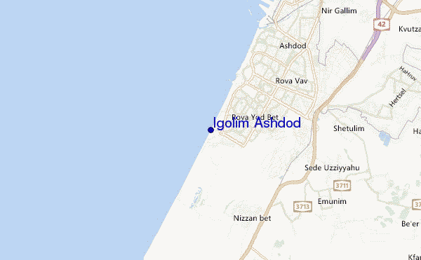mappa di localizzazione di Igolim Ashdod