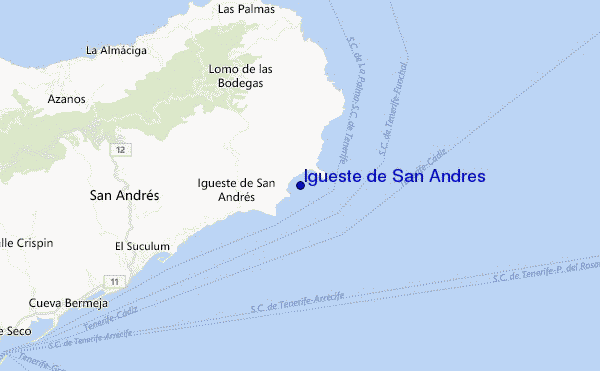 mappa di localizzazione di Igueste de San Andres