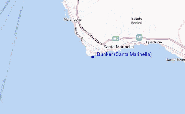 mappa di localizzazione di Il Bunker (Santa Marinella)