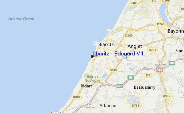 mappa di localizzazione di Ilbaritz - Edouard VII