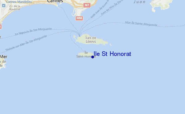 mappa di localizzazione di Ile St Honorat