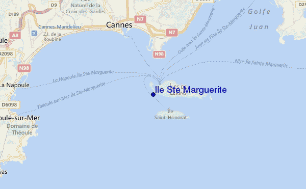mappa di localizzazione di Ile Ste Marguerite