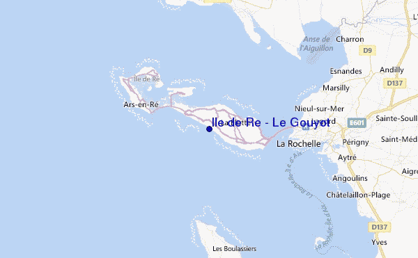 Ile de Re - Le Gouyot Location Map