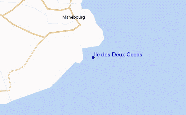 mappa di localizzazione di Ile des Deux Cocos