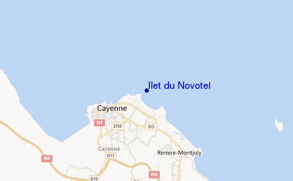 mappa di localizzazione di Ilet du Novotel