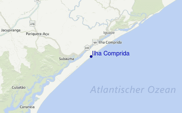 Ilha Comprida Location Map