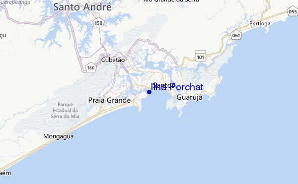 Ilha Porchat Location Map