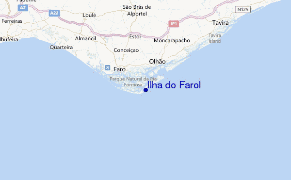 Ilha do Farol Location Map