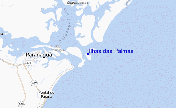 Ilhas das Palmas Location Map