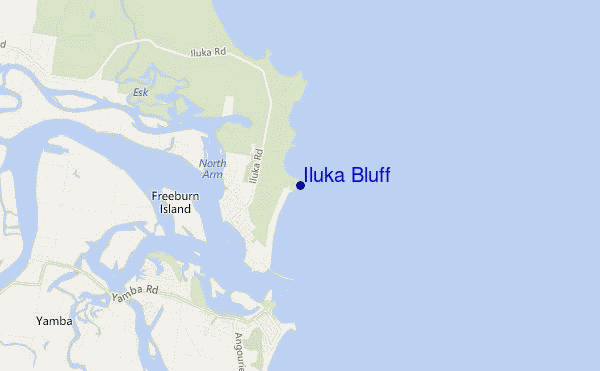 mappa di localizzazione di Iluka Bluff