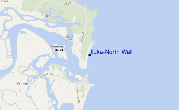 mappa di localizzazione di Iluka-North Wall