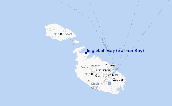 Imġiebaħ Bay (Selmun Bay) Location Map