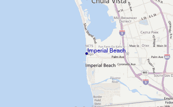 mappa di localizzazione di Imperial Beach