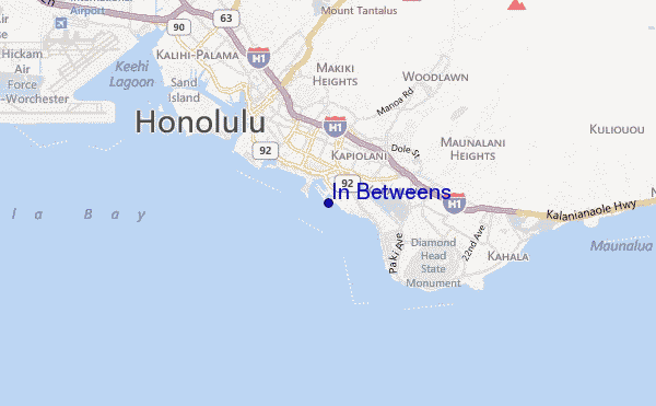 mappa di localizzazione di In Betweens