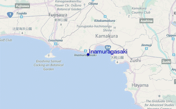 mappa di localizzazione di Inamuragasaki