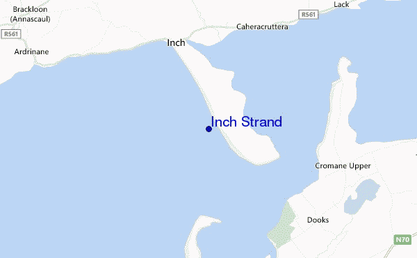 mappa di localizzazione di Inch Strand