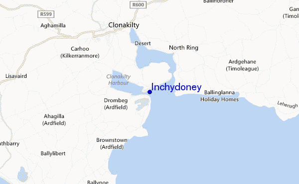 mappa di localizzazione di Inchydoney