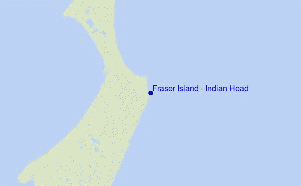 Fraser Island - Indian Head Location Map
