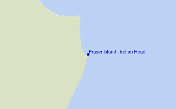 mappa di localizzazione di Fraser Island - Indian Head