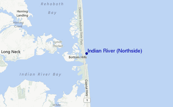 mappa di localizzazione di Indian River (Northside)