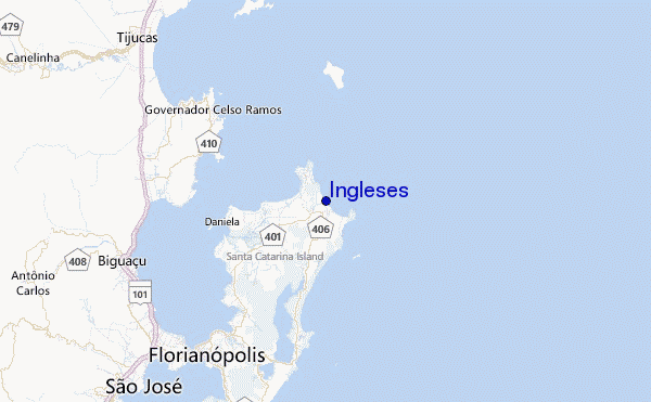 Ingleses Location Map