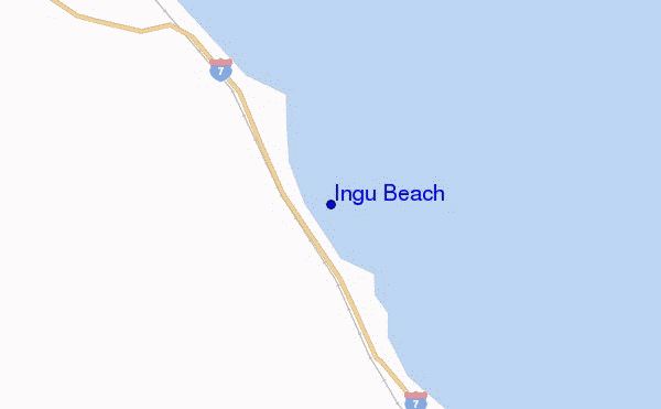 mappa di localizzazione di Ingu Beach
