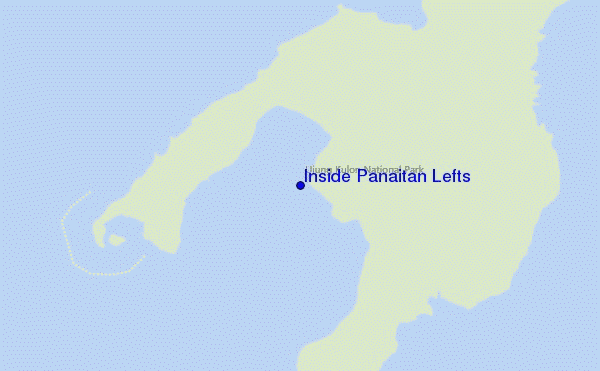 mappa di localizzazione di Inside Panaitan Lefts
