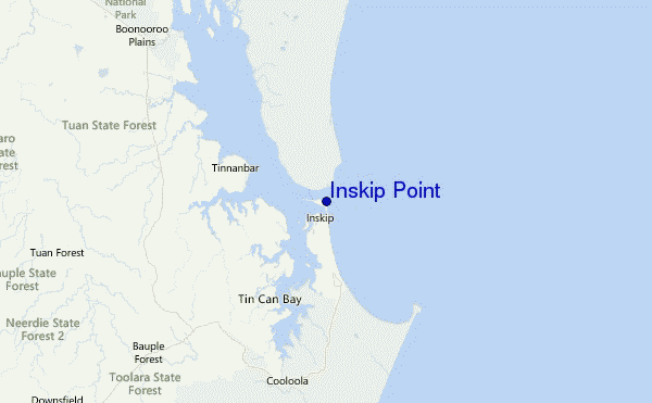Inskip Point Location Map