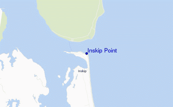 mappa di localizzazione di Inskip Point
