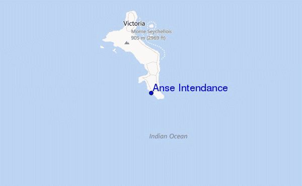 Anse Intendance Location Map