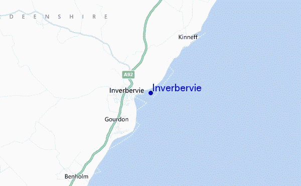 mappa di localizzazione di Inverbervie