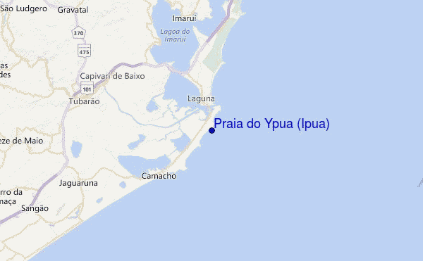 Praia do Ypuã (Ipua) Location Map