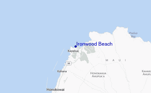 mappa di localizzazione di Ironwood Beach