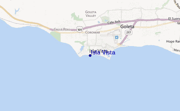 mappa di localizzazione di Isla Vista