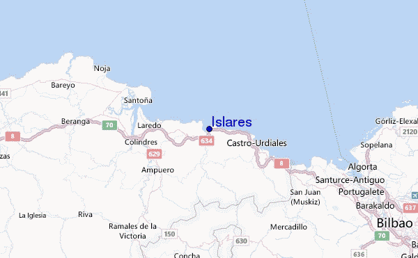 Islares Location Map