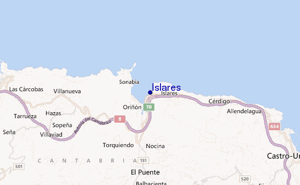 mappa di localizzazione di Islares