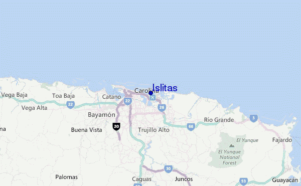 Islitas Location Map
